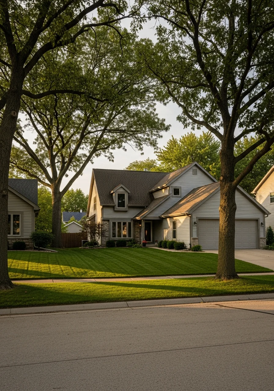 Ames home exterior showing well-maintained property in a typical neighborhood setting.