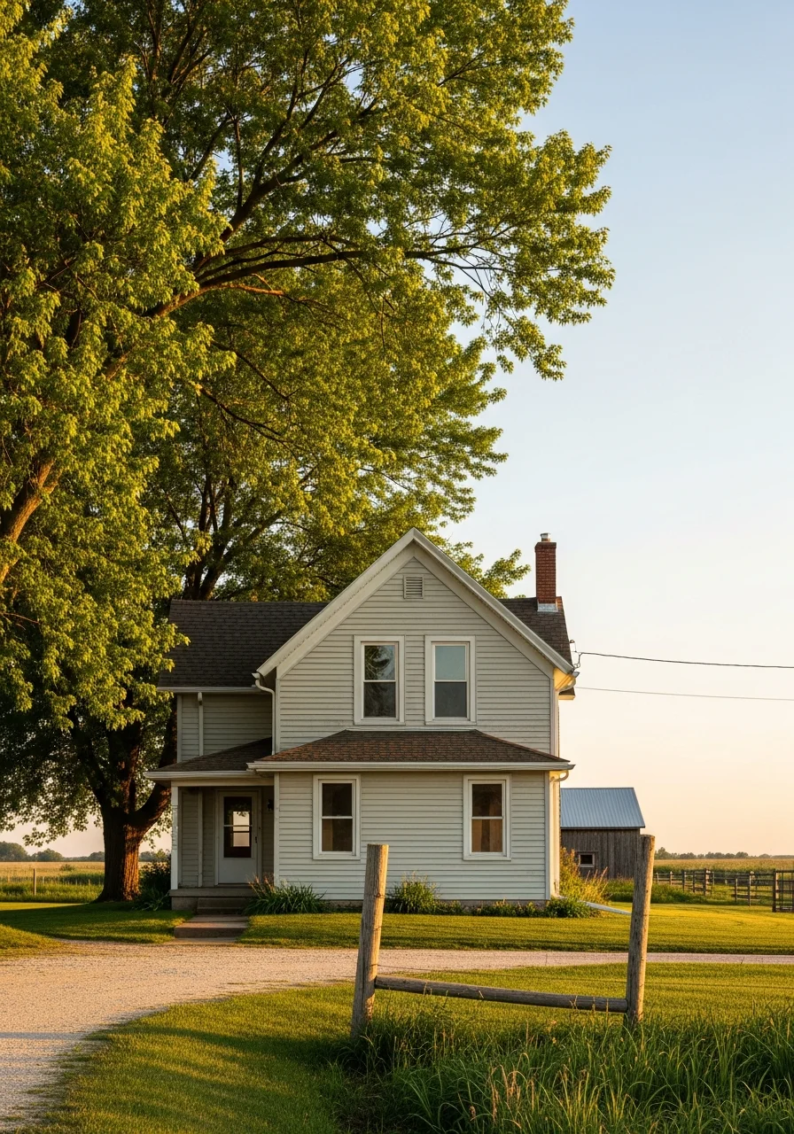 Floyd County residential property with traditional farmhouse style and rural setting.